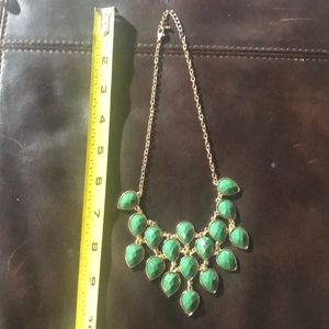 2/15 Green Statement Necklace
